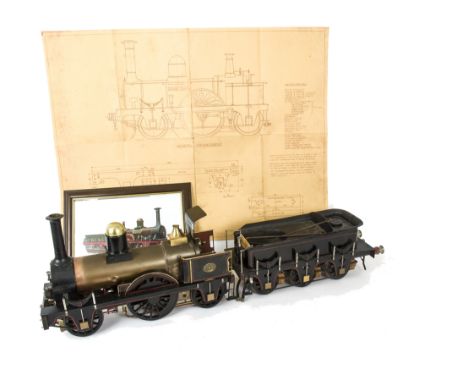 A Substantially-Complete 3½" Gauge Live Steam 'Jenny Lind' 2-2-2 Locomotive and Tender, to LBSC design with a set of Reeves d