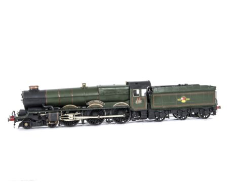 A Kit-built Finescale O Gauge GWR 'King' Class 4-6-0 Locomotive and Tender, from an unidentified kit, well-made and with subs