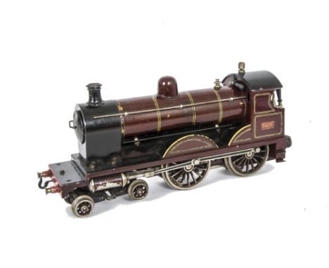 A Bing for Bassett-Lowke Gauge 1 Live Steam Midland Railway 4-4-0 Locomotive Only, in original crimson lake livery as no 2631