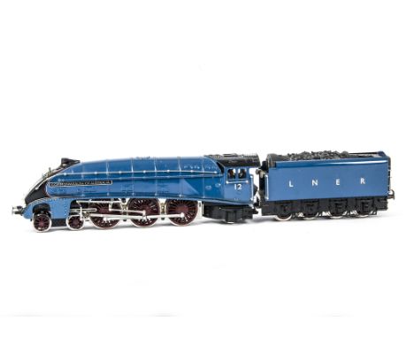 ACE Trains E4 0 Gauge Class A4 LNER garter blue without valances No 12 'Commonwealth of Australia' Locomotive and Tender, AC/