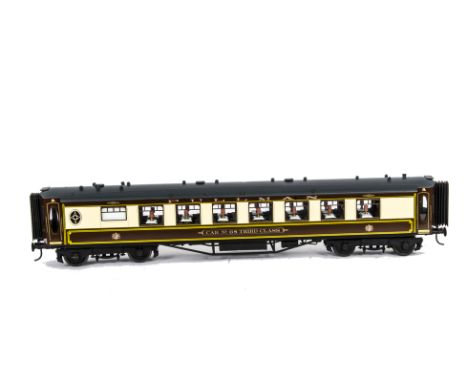A Gauge I Finescale Pullman Car No 68 Third Class by J &amp; M Models (Dorset), finished in traditional Pullman Umber/Cream l