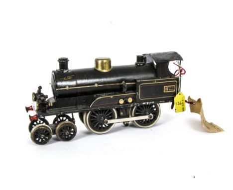 A Märklin Gauge I 3-rail Electric High Voltage 4-4-0 Locomotive Only, in red-lined black livery in the LNWR style, for 110-22