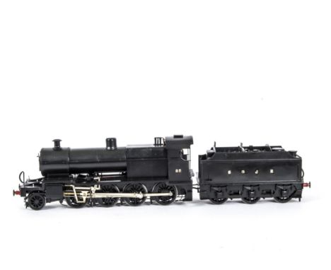 A Finescale O Gauge Somerset &amp; Dorset Joint Railway '7F' 2-8-0 Locomotive and Tender, from a DJM or similar kit, with Por