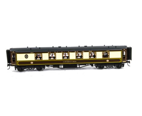 A Gauge I Finescale Pullman 1st Class Parlour Car 'Perseus' by J &amp; M Models (Dorset), finished in traditional Pullman Umb