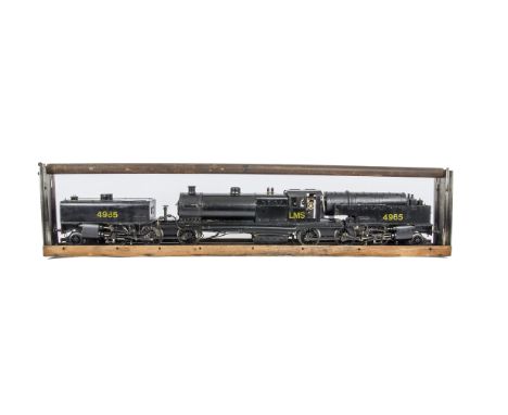 A Scratchbuilt Gauge I Live Steam LMS Beyer-Garratt 2-6-6-2 Locomotive, with 120 psi pressure gauge inscribed 'A.W.Conrad, G1