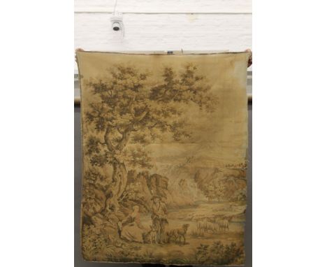 A vintage tapestry. Approximately 115 x 140 cm.