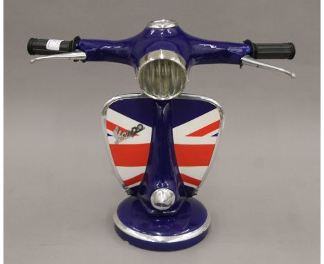 A Vespa table lamp. 33.5 cm high.