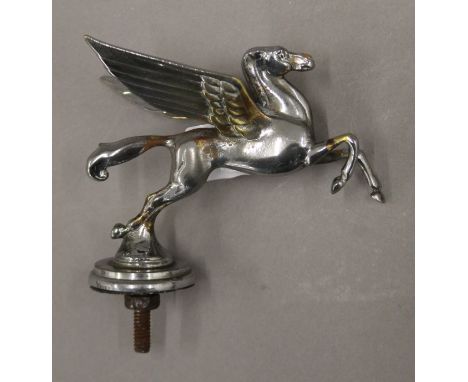 A vintage winged horse car mascot. 10 cm long.