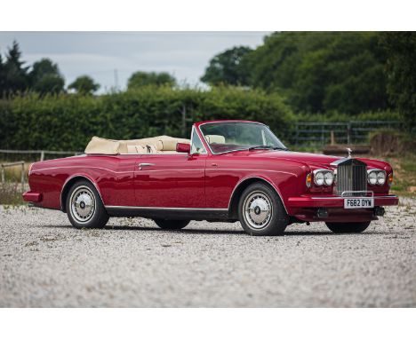 A well maintained Corniche II with some 34,000 miles.Initially registered on the 28/09/1988 to the first of five owners, curr