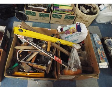 Two Boxes of Tools and a Cantilevered Tool Box 