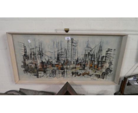 A Framed Ben Maile Print, London, 90cm Wide