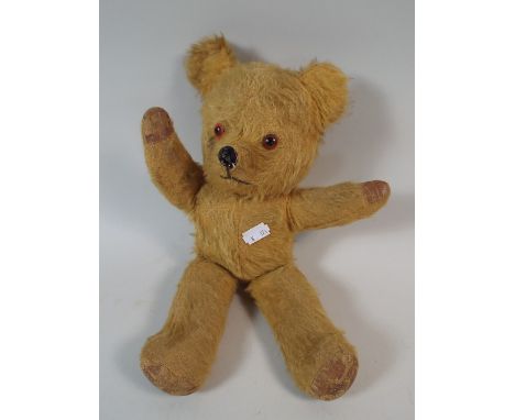 A Vintage Plush Teddy Bear, 34cm high 