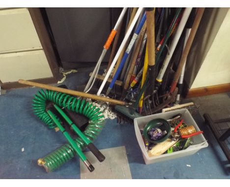 A Collection of Various and Garden Household Tools