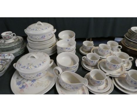 A Collection of Poole Spring Time Tea and Dinner Wares to Include Eight Trios, Eight Dinner Plates, Eight Smaller Plates, Two