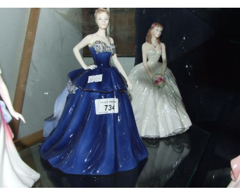 COALPORT 'THE JUBILEE BALL' AND ROYAL WORCESTER 'A DAY TO REMEMBER' FIGURES