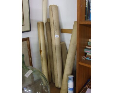 9 VINTAGE MAPS TO INC ORDNANCE SURVEY AND TITHE MAPS FOR THE PARISH OF HUTTON IN THE COUNTY OF ELY