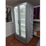 MODEN RETRO DOUBLE COKE COLA FRIDGE COMMERCIAL CATERING
