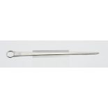 A Georgian silver meat skewer, Hester Bateman, length 26cm, approx 60g, hallmarked.