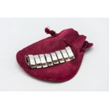 A Georg Jensen, a fringe silver bracelet, mark 'Sterling Denmark 136', approx 1.68oz (matching to