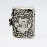 A Victorian silver vesta.