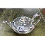 A Victorian silver teapot, marks to base, maker EJ BEW, (Edward Barnard), London, approx 13.38 oz.