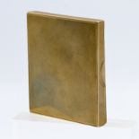 A 9 carat gold cigarette case, inscribed "Cook and Kelvey Calcutta, Deli, Lahore", stamped 'B & S
