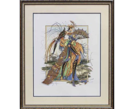 * J.C. GRAHAM ILLINGWORTH (BRITISH b.1953),
MARDI GRAS
limited edition silkscreen print, signed and numbered 255/295 in penci