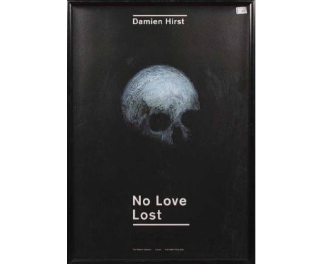 * DAMIEN HIRST,
NO LOVE LOST EXHIBITION POSTER
offset print on paper, signed
82cm x 57cm
Framed and under perspex