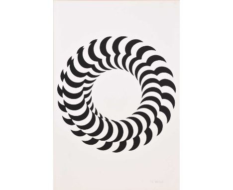 ARR Peter Schmidt (German 1931-1980) Cycloid I, signed and numbered 13/60 lower right, blind stamped lower left, screenprint,