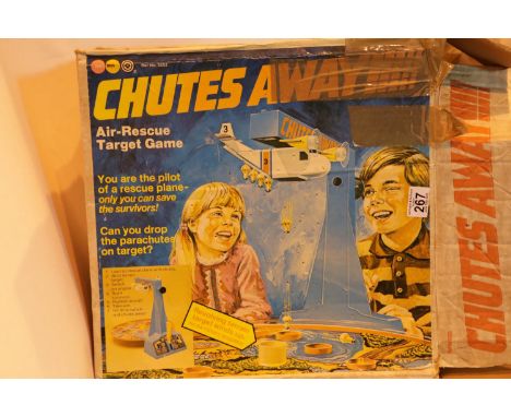 Boxed Marx toys Chutes away parachute game, contents not checked. P&amp;P Group 2 (£18+VAT for the first lot and £2+VAT for s