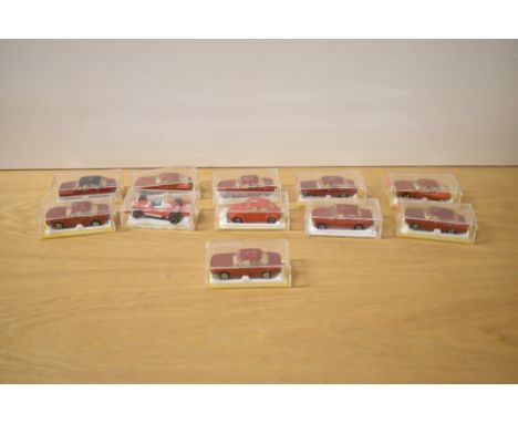 Eleven Majorette Die-casts, 235 BMW 30 CSI x3, 208 Chrysler x3, 232 Ferrari F1, 250 Citroen SM x2, 238 Peugeot 604 and 202 VW