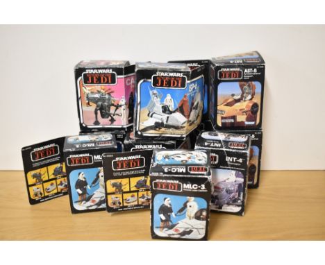 Nine Kenner and Palitoy 1983 Lucas Films Star Wars Return of the Jedi Mini Rigs and Accessories, Kenner MLC-3 Mobile Laser Ca