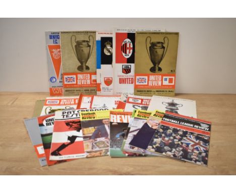 A collection of Manchester United Programmes, 1968 European Champions Clubs Cup vs Benfica, 1968 Semi Final vs Real Madrid ho