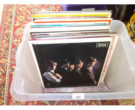 A box of approx. 46 LPs, circa 1960s and later including The Rolling Stones, Chuck Berry etc.  