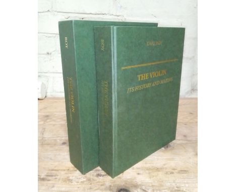 Karl Roy, The Violin Its History and Making, first edition, 156/1500, published: Karl Roy, Barrington 2006.Condition:- Good, 