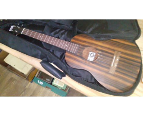 A Tanglewood Tiare baritone ukelele, model no. TWT 20, with soft bag.  