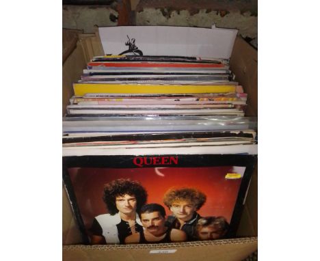 A collection of over 110 12" vinyl records, mainly 1980's rock &amp; pop to include Queen, Bryan Adams, Peter Gabriel, Bruce 