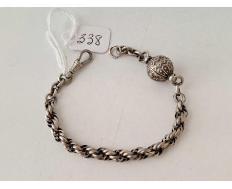 A silver Albertina style bracelet 6.5 inch