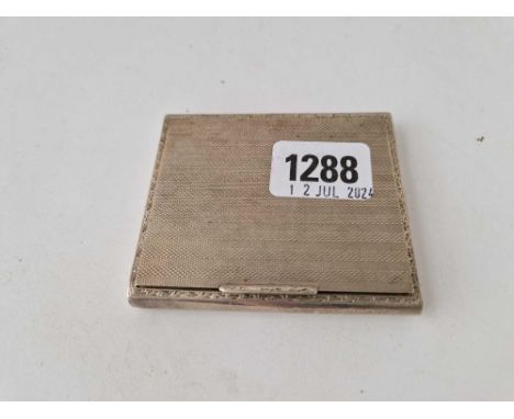 A good quality box, the hinged cover engine turned, 3.25 inches wide, Birmingham 1926, 116 g