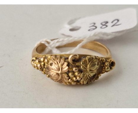 A 19th century miners ring size S 5.1 gms