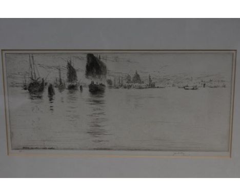 James McBey (1883-1959), "Distant Salute", etching, signed and numbered in pencil, inscribed "20 October 1925 Venice" in the 