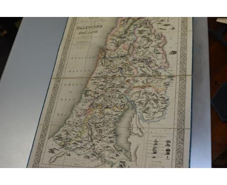 PALESTINE - ASSHETON, J.T., An Historical Map of Palestine or the Holy Land, Drawn by J.T. Assheton, London, Published by Sam