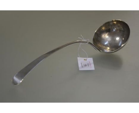 A Scottish Provincial silver soup ladle, Charles Jamieson, Inverness, c. 1800, Old English pattern. 6.3 troy ounces