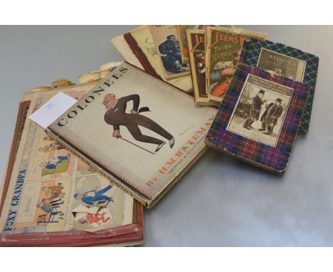 BATEMAN, Henry Mayo. Colonels, London, Methuen & Co. Ltd., [1925], colour frontispiece, plates and illustrations, light brown