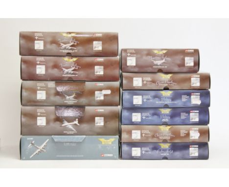Corgi: A collection of eleven Corgi Aviation models, "The Aviation Archive" to include AvroYork RAF, Bristol 175 Britannia 10