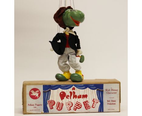 Pelham Puppet; A Walt Disney Character, "Jiminy Cricket" Type S, within original box.