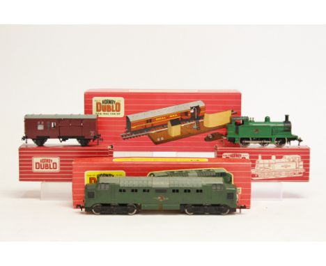 Hornby: A collection of Hornby Dublo to include a Hornby Dublo 2232 CO-CO Diesel-Electric Locomotive within original box, a H
