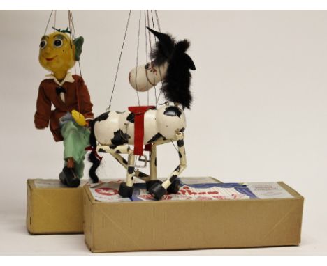 Pelham Puppet; Television's "Mr Trump" within original box together with a "Muffin the Mule", boxed. (2)