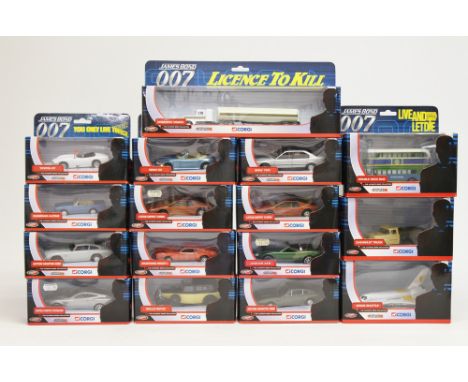 Corgi: A Collection of modern 007 James Bond "The Ultimate Bond Collection" to include: Aston Martin DBS, Rolls Royce (Goldfi