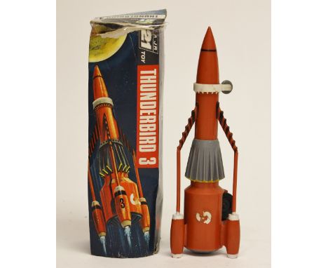 J Rosenthal 21 Thunderbirds: JR21 Thunderbirds, Thunderbird 3, Plastic friction motor scale model, complete within original b